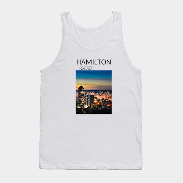 Hamilton Ontario Canada Cityscape Skyline Gift for Canadian Canada Day Present Souvenir T-shirt Hoodie Apparel Mug Notebook Tote Pillow Sticker Magnet Tank Top by Mr. Travel Joy